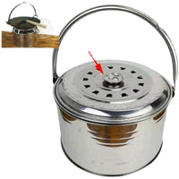 Stainless Steel Charcoal Brazier with Grill Net for Outdoor Heating and BBQ