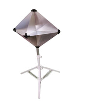 Aluminum Corner Reflector for Marine Vessels - Radar Reflector with Bracket, 12-24 Inch