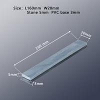 8-Piece Ruby Sharpening Stone Set, 150x20x5mm, for Fixed-Angle Knife Sharpeners, Polishing & Fine Grinding