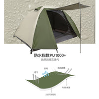 Portable Lightweight Double-Layer Waterproof Windproof 2-Person Camping Tent for Hiking and Mountaineering