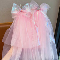 Girls' Princess Crown Veil Headpiece for Birthday Parties and Photo Shoots