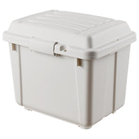Outdoor Foldable Storage Box, Portable Camping Organizer, Plastic Snack Drink Container, Multi-functional Seat and Table