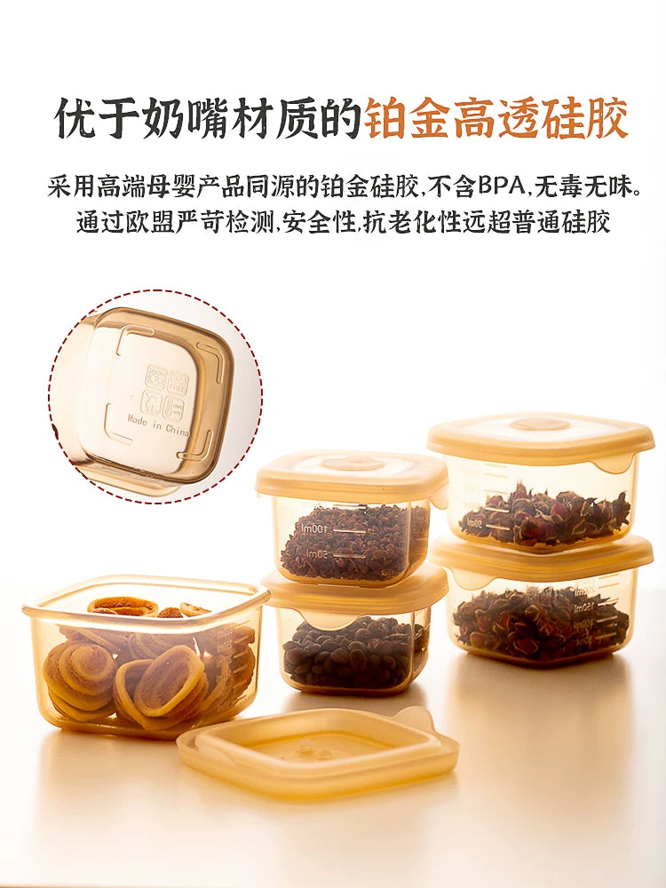 KE Baby Platinum Silicone Food Storage Container for Freezing and Steaming