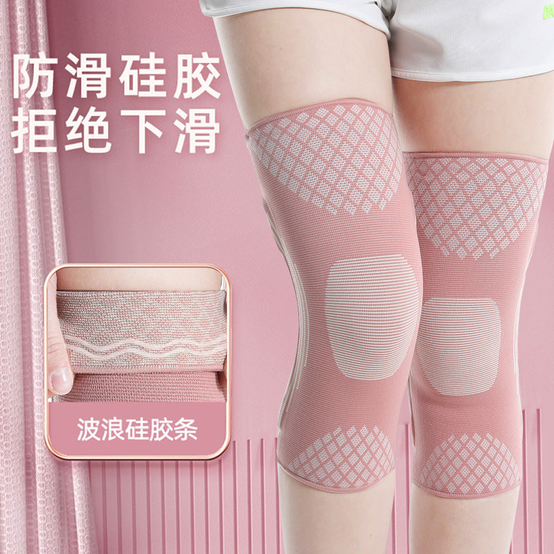 Silicone Knee Brace for Sports, Dance, Fitness, Cycling, Running, Basketball, and Hiking - Thin, Warm, Non-Slip