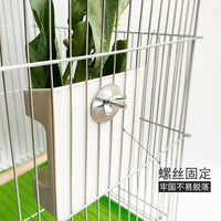 Quail Chicken Fruit Vegetable Feeder Rack for Cages