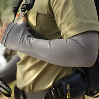 Men's Fingerless Sun Protection Arm Sleeves for Outdoor Activities