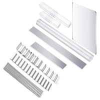 Acrylic Clay Tools Set for Polymer Clay, Modeling Clay, and DIY Craft Projects - Rolling Pin, Press Plate, and Cutting Tools
