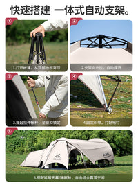 Automatic Pop-Up Dome Canopy Tent with UV Protection for Outdoor Camping and Events