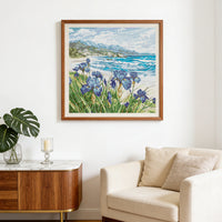 Needle Kung Fu Coastal Scenery Cross Stitch Kit for Living Room Decor