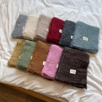 Color Block Knitted Scarf for Autumn/Winter - Stylish & Warm Neck Protection