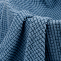 190g Fleece Jacquard Corn Kernel Grid Stretch Fabric for Sofa Covers and Chair Upholstery