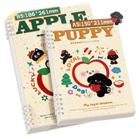 Cartoon Pet B5 Loose-Leaf Notebook with Detachable PP Cover and Coil Binding