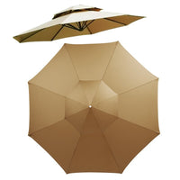 Outdoor Patio Umbrella Canopy Replacement Polyester Fabric Sunshade Rainproof Garden Center Pole Umbrella Cloth