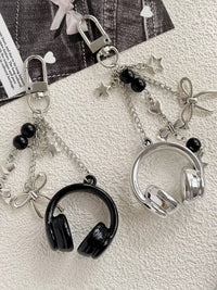 Y2K Ins Style Music Earphone Bag Keychain Phone Charm for Bags and Gifts