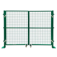 Wire Mesh Fence Gate for Outdoor Enclosures, Gardens, and Workshops