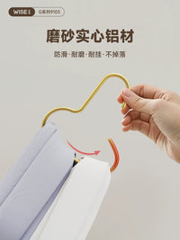 Multifunctional Aluminum Alloy Hanger Hooks for Bags, Hats, Scarves, and Ties - 2 Pack
