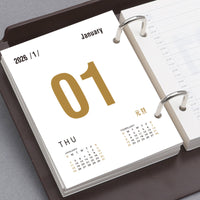 2026 Desk Calendar with Plastic Stand - Planner & Organizer