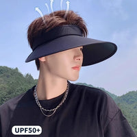 Summer Wide Brim Sun Visor Hat for Men and Women, Outdoor UV Protection Fishing Sports Cap