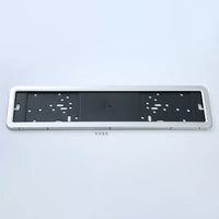 European/Russian Stainless Steel License Plate Frame with Plastic Base