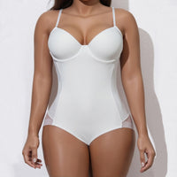 Women's Postpartum Tummy Control Shapewear Bodysuit with Built-in Bra