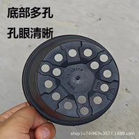 Black Round Thickened Plastic Nursery Pots for Succulents
