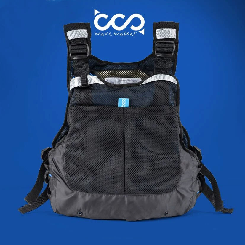 Wavewalker Professional Buoyancy Aid Vest for Kayaking Paddleboarding Sailing with Hydration Pack Pocket