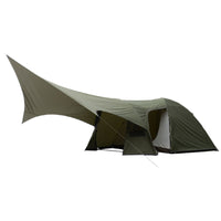 Hona Outdoor Camping Tent 4-6 Person Double Layer Rainproof Windproof Tunnel Tent