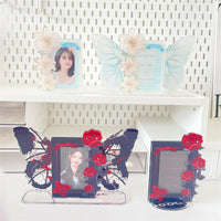 INS Rose Lily Photo Card Holder Stand for 3-inch Star Photos, Guka Display Frame Ornament