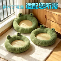 Summer Cooling Frog Pet Bed Mat for Cats and Dogs, Washable