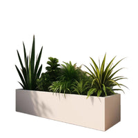 Durable Metal Planter Box for Outdoor Garden and Commercial Spaces - Iron Art Landscape Flower Bed