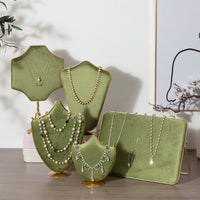 Velvet Jewelry Display Stand for Rings, Necklaces, Bracelets, and Pendants