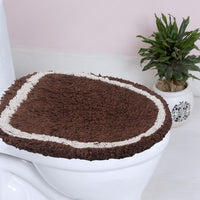 Modern Simple Velvet Floor Mat for Home Bathroom, Dirt-Resistant, Easy to Clean, Cold-Insulating, Wear-Resistant Toilet Lid Mat