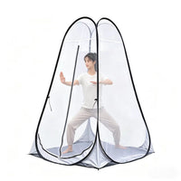 Single Person Pop-Up Mesh Tent for Outdoor/Indoor Meditation and Mosquito Protection