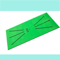 Golf Hitting Mat with Swing Practice and Divot Training for Indoor Outdoor Use
