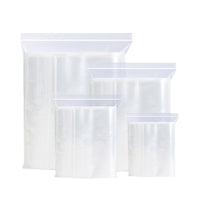 PE Clear Resealable Zipper Bags for Packaging and Storage, Thickened Self-Sealing Plastic Bags