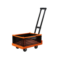 Foldable Shopping Cart with Wheels, Portable Utility Cart for Groceries, Luggage, and Camping