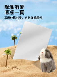 Pet Cooling Aluminum Plate for Rabbits and Hamsters, Summer Ice Pad Heat Dissipation Board
