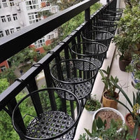 European Style Wrought Iron Plant Stand for Indoor and Outdoor Use