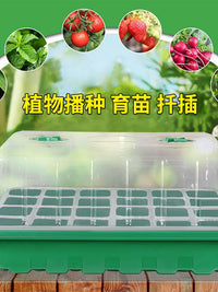 Seedling Starter Tray with Dome Lid - 12, 24, or 48 Cell Plant Germination Station for Succulents