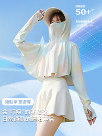 Women's UPF 50+ Sun Protection Jacket Lightweight Breathable UV Resistant Short Coat