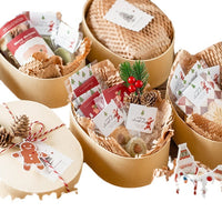 Christmas Cookie Candy Gift Packaging Set with Tags, Boxes, and Bags
