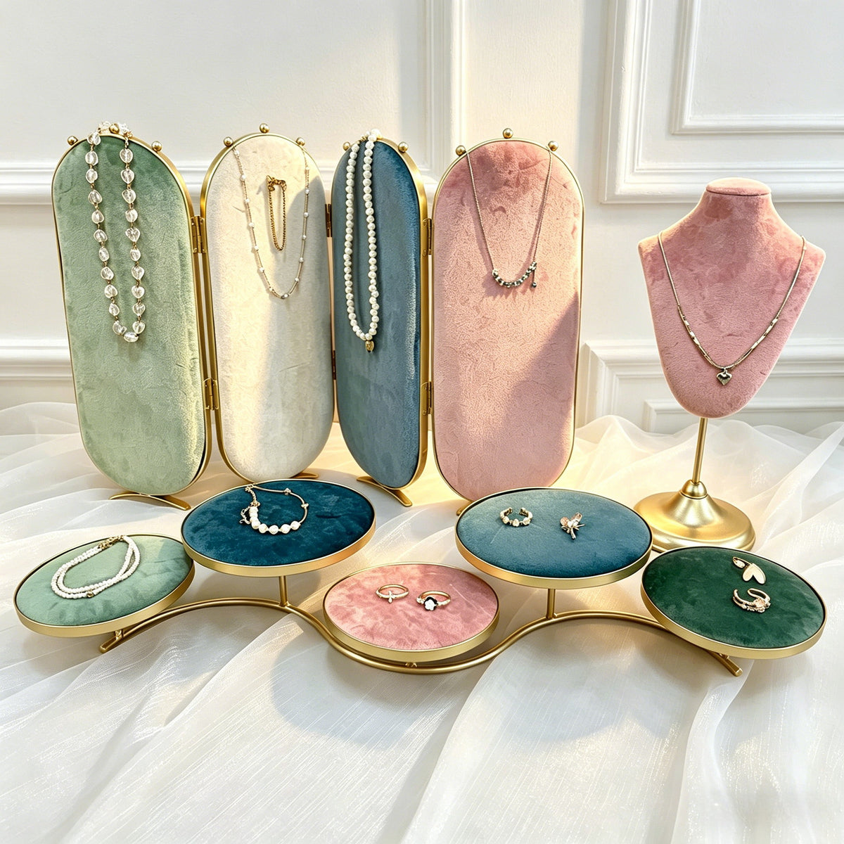Premium Jewelry Display Stand for Necklaces, Earrings, and Pendants
