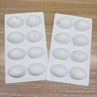 8-Cavity Easter Egg Silicone Mold for Chocolate, Ice Cubes, Pudding, Jelly, Desserts, Soap Making