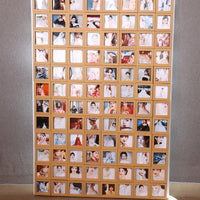 Magnetic Photo Frame for Refrigerator, Creative Wood Grain Picture Display