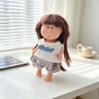 14cm Potato Doll Clothes T-Shirt and Shorts Set
