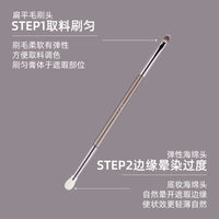FUMANMAN Dual-Ended Concealer Brush with Replaceable Sponge Head for Under-Eye Dark Circles and Tear Troughs