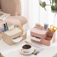 Modern Minimalist Tissue Box for Home Living Room, Creative Multifunctional Napkin Holder and Storage Organizer