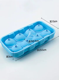 Silicone Sphere Ice Cube Tray with Lid for Whiskey and Cocktails