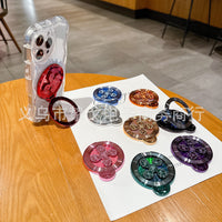 New Year Edition CD Pattern Lazy Desktop Phone Stand Creative Back Sticker Holder