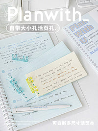 Planwith B5/A4 Loose Leaf Refill Paper for Notebooks, Blank/Lined/Grid/Subject Pages